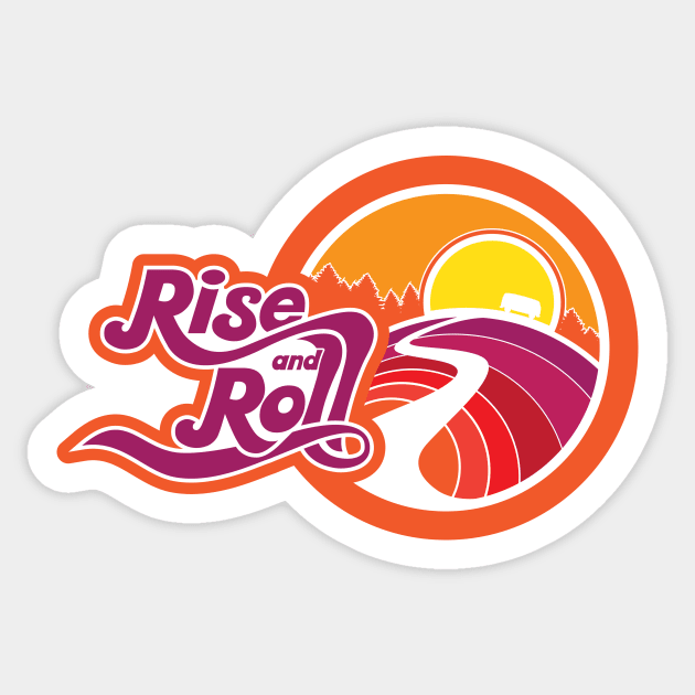 rise and roll van life Sticker by LeapDaze